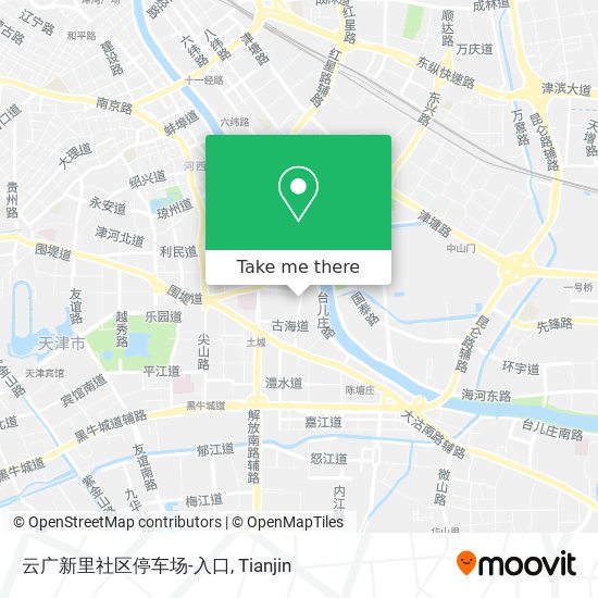 云广新里社区停车场-入口 map