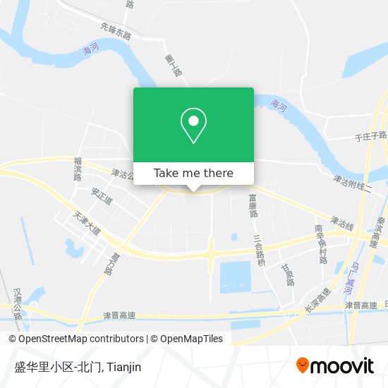 盛华里小区-北门 map