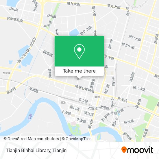 Tianjin Binhai Library map