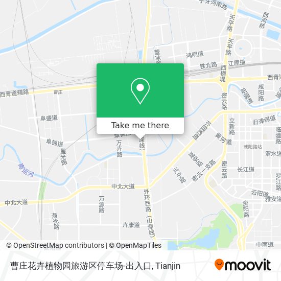 曹庄花卉植物园旅游区停车场-出入口 map
