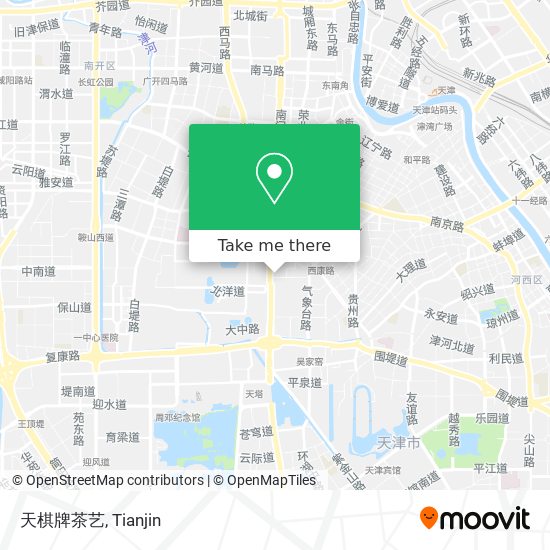 天棋牌茶艺 map