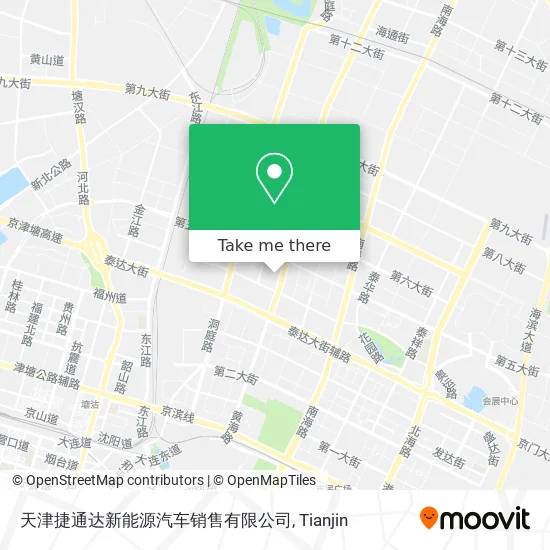 天津捷通达新能源汽车销售有限公司 map