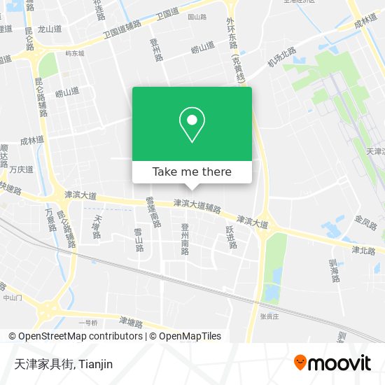 天津家具街 map