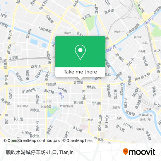 鹏欣水游城停车场-出口 map