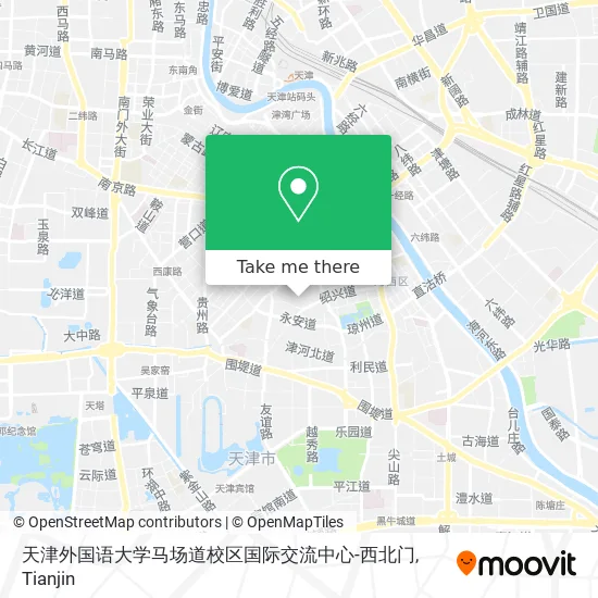 天津外国语大学马场道校区国际交流中心-西北门 map