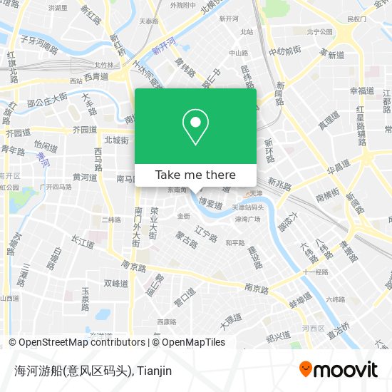 海河游船(意风区码头) map