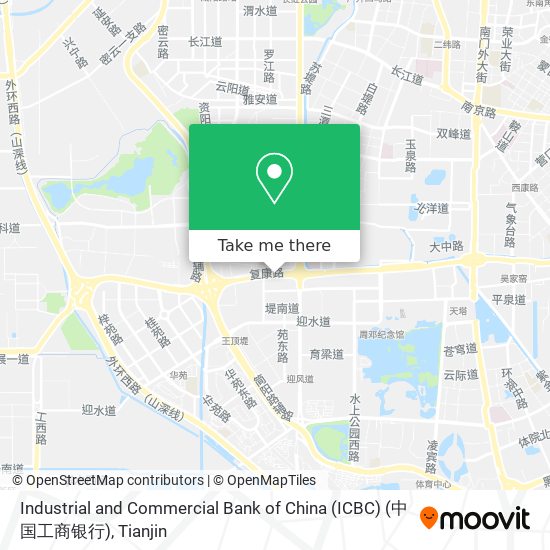 Industrial and Commercial Bank of China (ICBC) (中国工商银行) map
