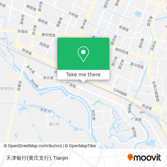 天津银行(黄庄支行) map