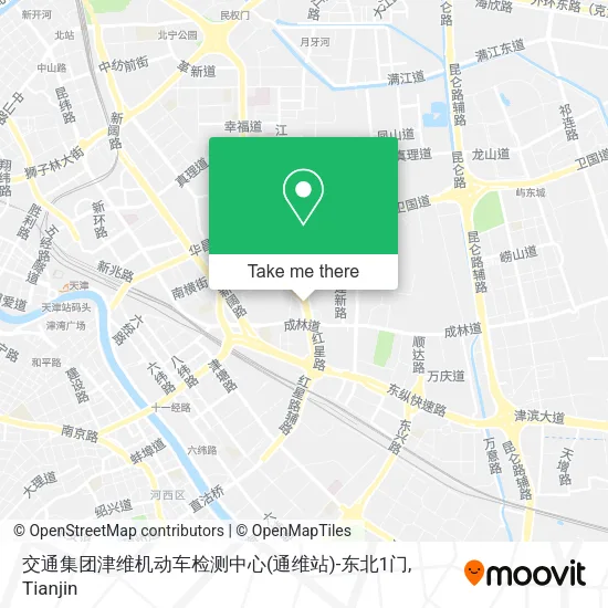 交通集团津维机动车检测中心(通维站)-东北1门 map