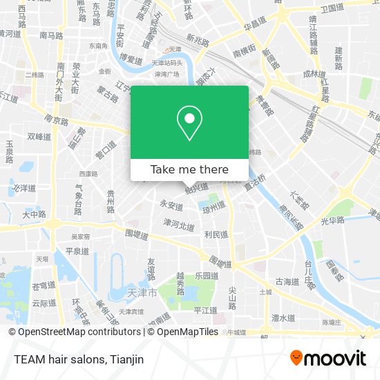 TEAM hair salons map