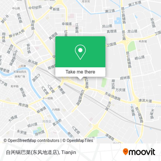 自闲锅巴菜(东风地道店) map