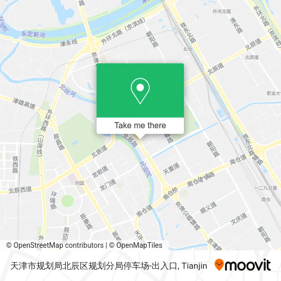 天津市规划局北辰区规划分局停车场-出入口 map