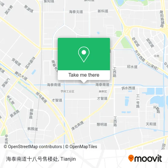 海泰南道十八号售楼处 map