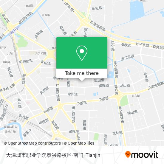 天津城市职业学院泰兴路校区-南门 map