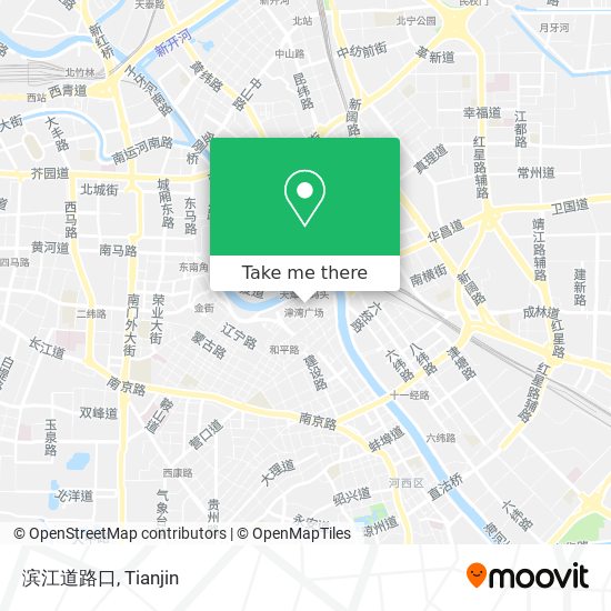 滨江道路口 map