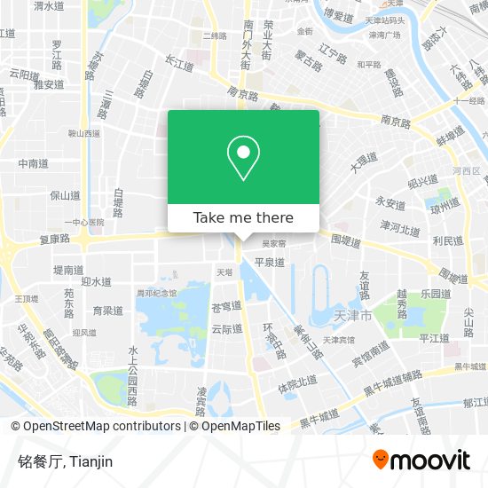 铭餐厅 map