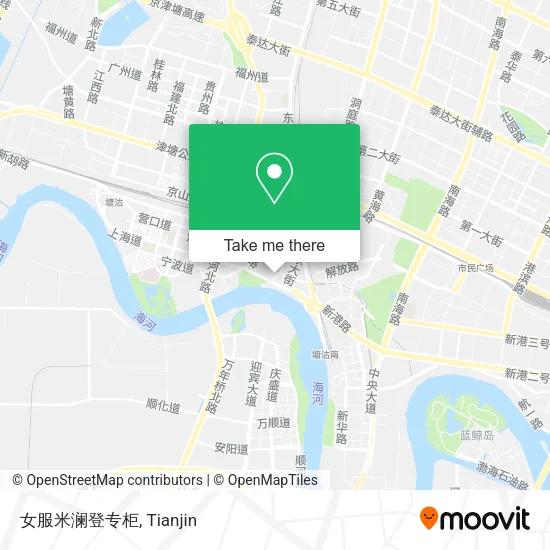 女服米澜登专柜 map