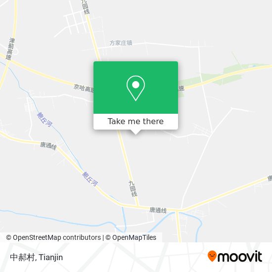 中郝村 map