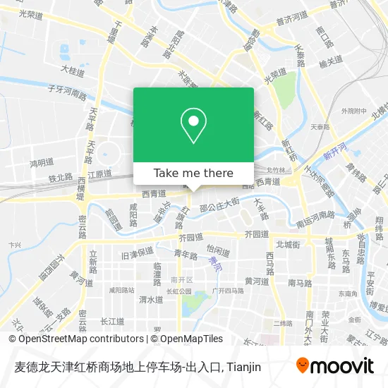 麦德龙天津红桥商场地上停车场-出入口 map