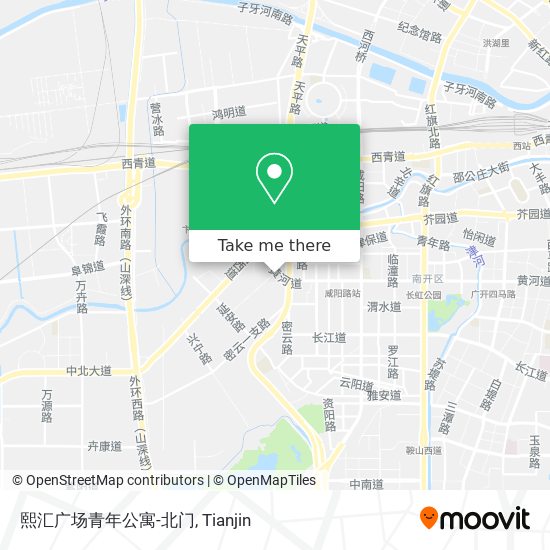 熙汇广场青年公寓-北门 map