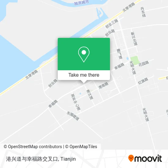 港兴道与幸福路交叉口 map