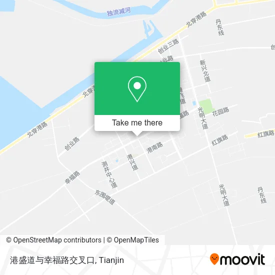 港盛道与幸福路交叉口 map