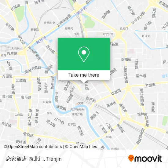 恋家旅店-西北门 map