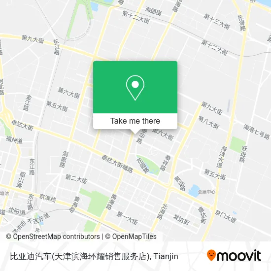 比亚迪汽车(天津滨海环耀销售服务店) map