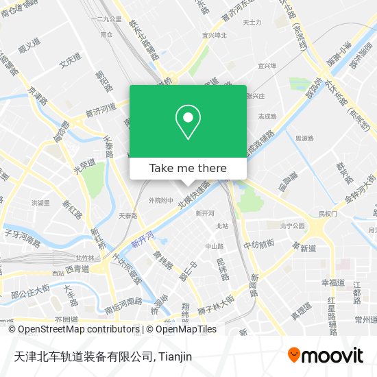 天津北车轨道装备有限公司 map