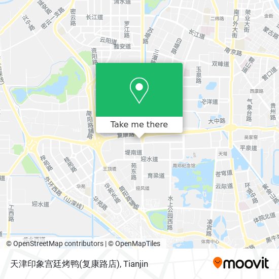天津印象宫廷烤鸭(复康路店) map