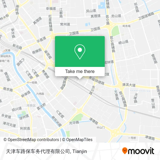 天津车路保车务代理有限公司 map