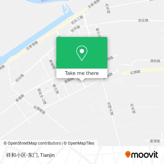 祥和小区-东门 map
