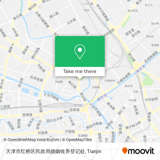 天津市红桥区民政局婚姻收养登记处 map