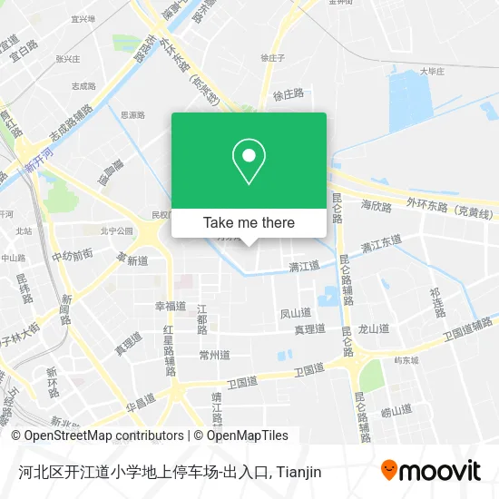 河北区开江道小学地上停车场-出入口 map