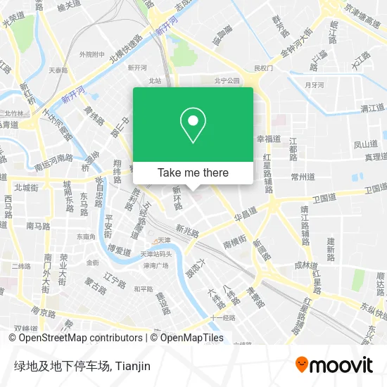绿地及地下停车场 map