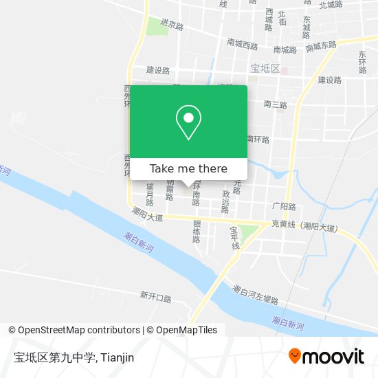 宝坻区第九中学 map