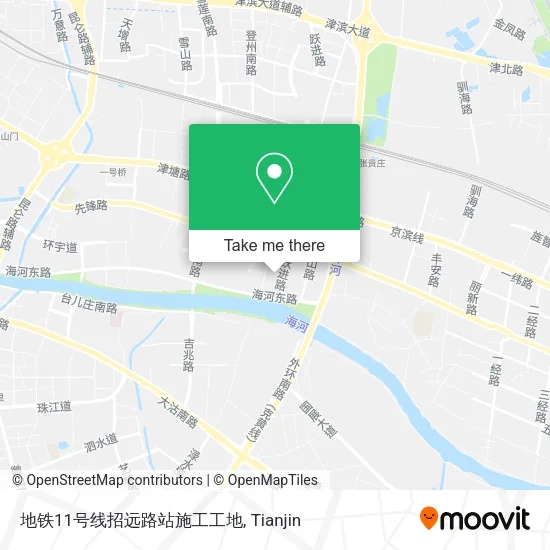地铁11号线招远路站施工工地 map