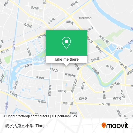 咸水沽第五小学 map