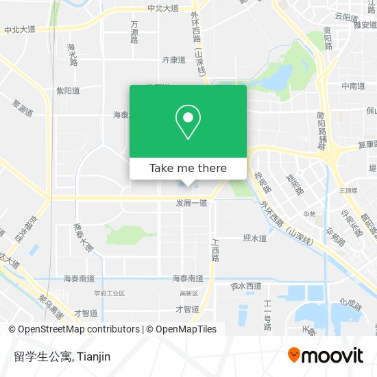 留学生公寓 map