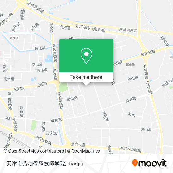 天津市劳动保障技师学院 map