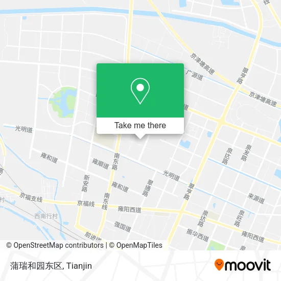蒲瑞和园东区 map