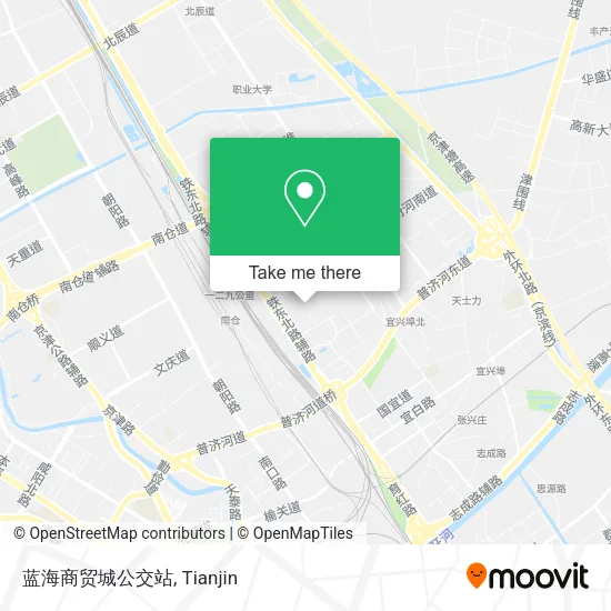 蓝海商贸城公交站 map