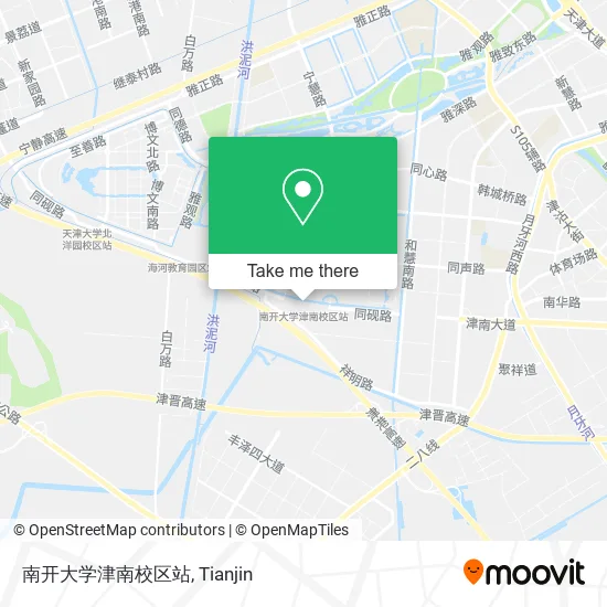 南开大学津南校区站 map