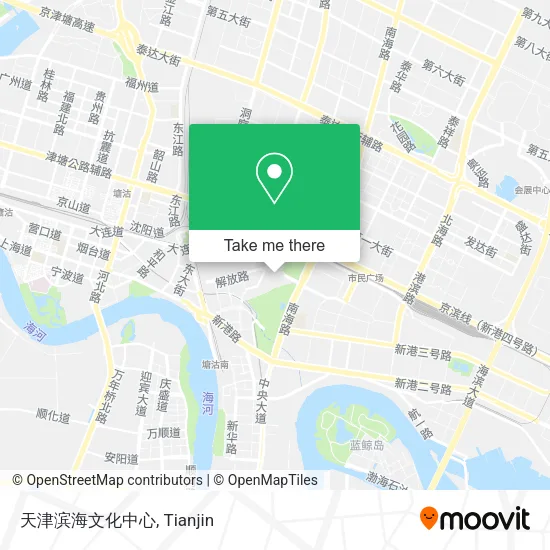 天津滨海文化中心 map
