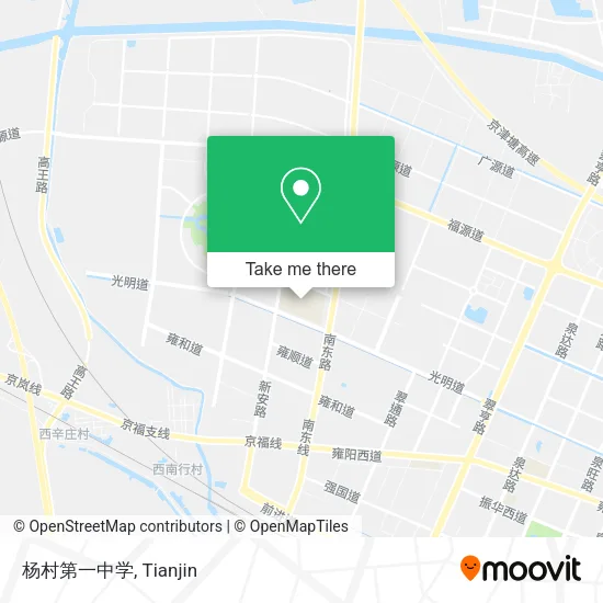 杨村第一中学 map