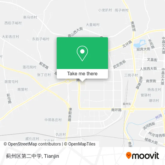 蓟州区第二中学 map