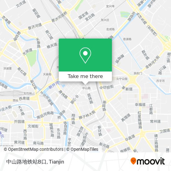 中山路地铁站B口 map