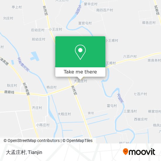 大孟庄村 map