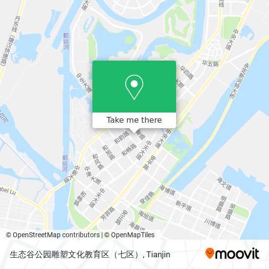 生态谷公园雕塑文化教育区（七区） map