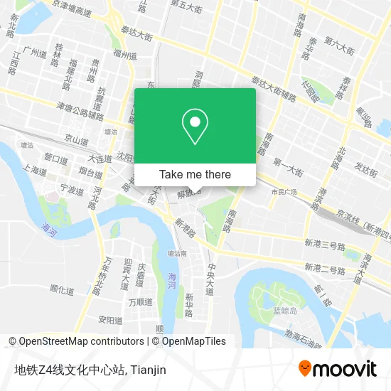 地铁Z4线文化中心站 map